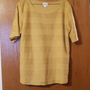 Mustard classic Lula Roe Top